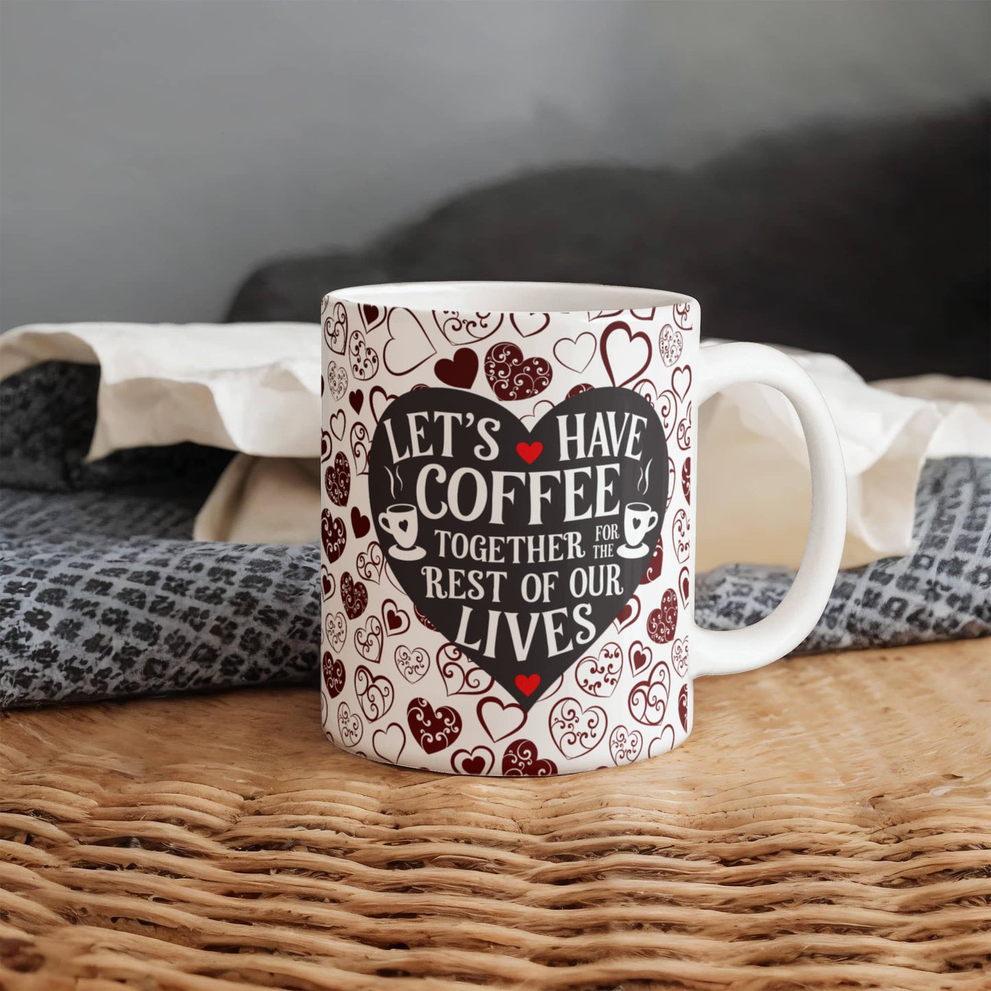 Let's Have Coffee 11 oz Ceramic Mug