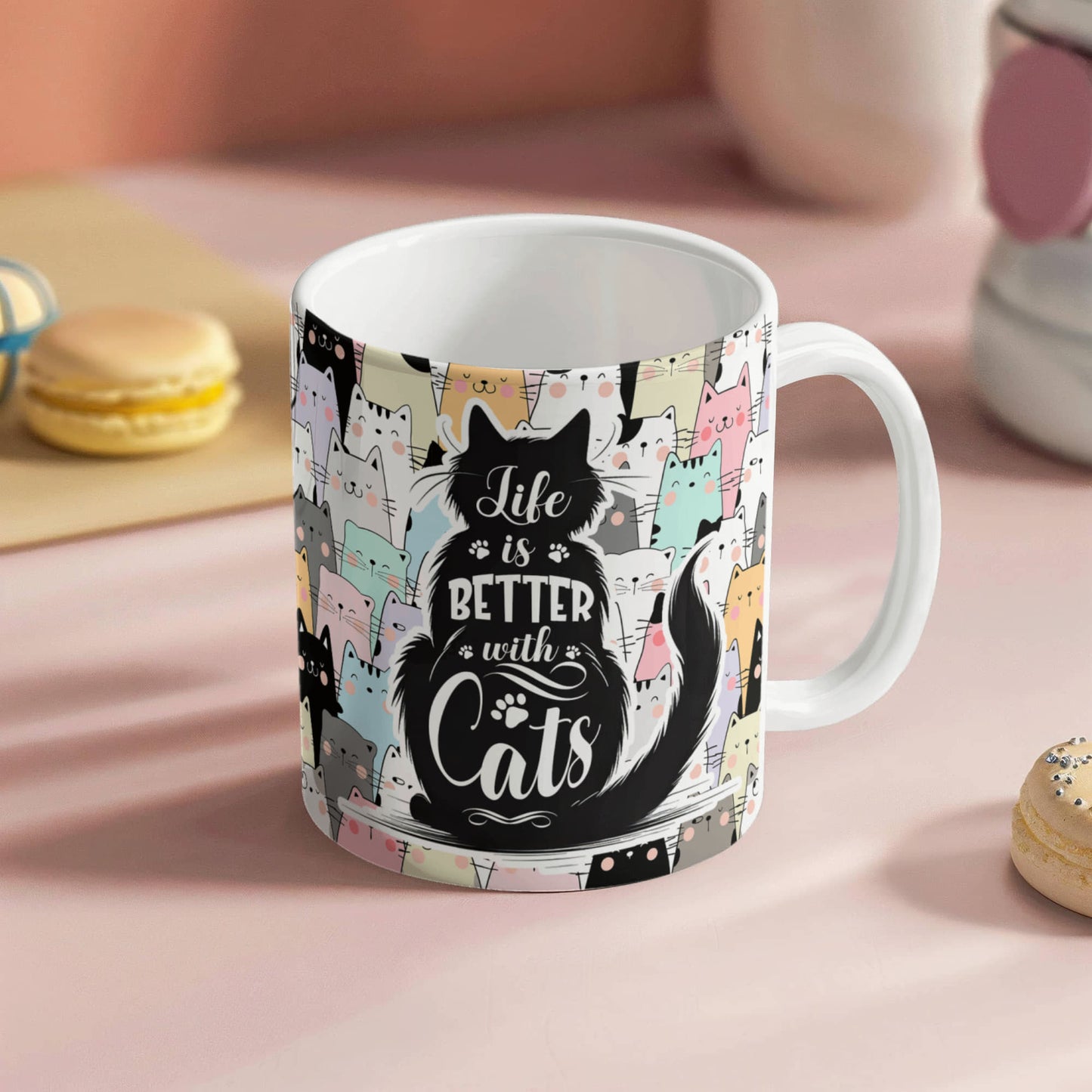 Cat Lover Ceramic Mug 11 oz