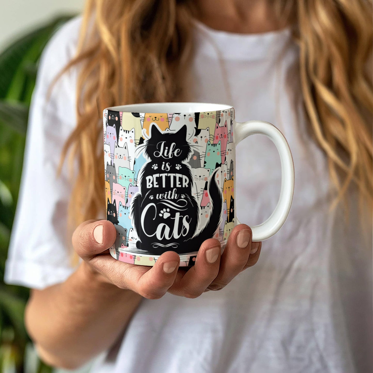 Cat Lover Ceramic Mug 11 oz