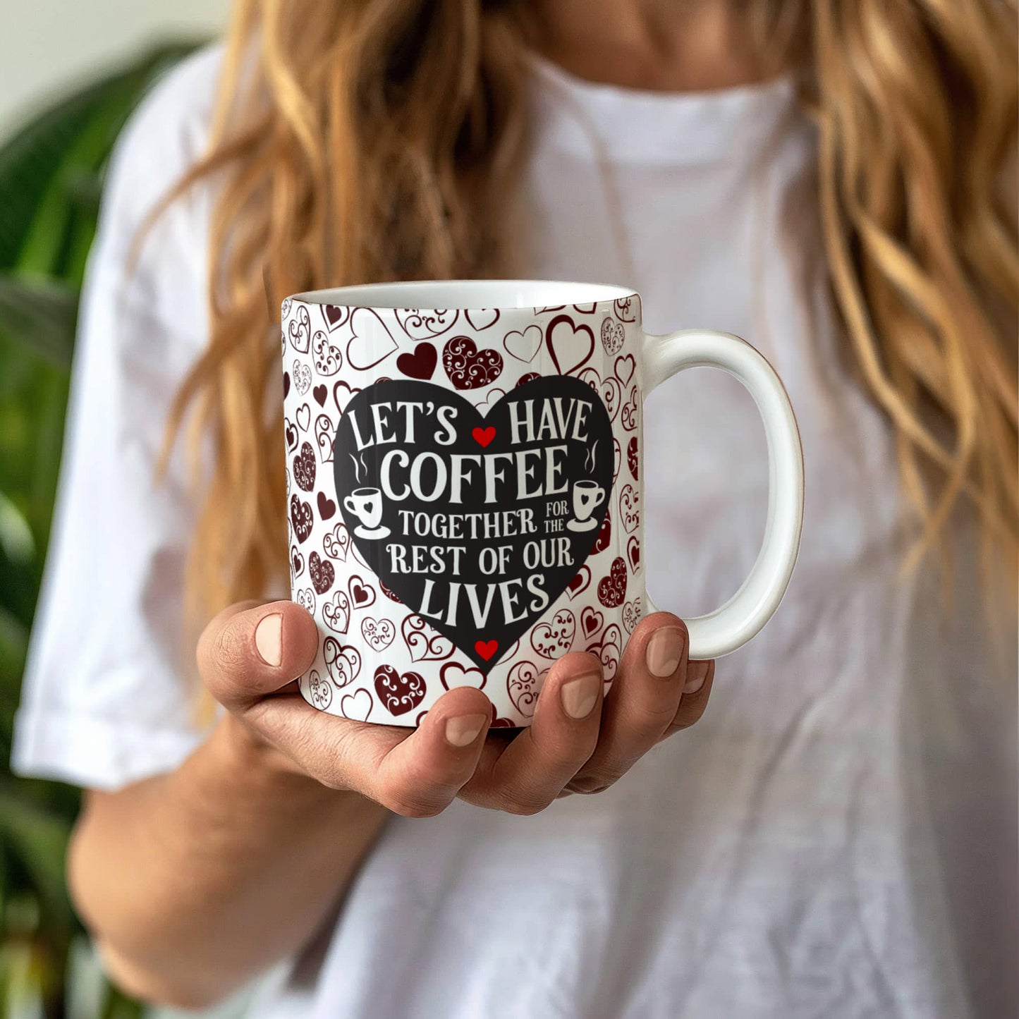 Let's Have Coffee 11 oz Ceramic Mug