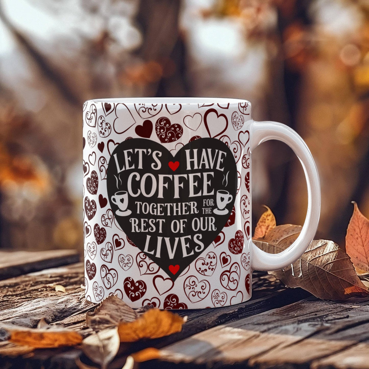 Let's Have Coffee 11 oz Ceramic Mug